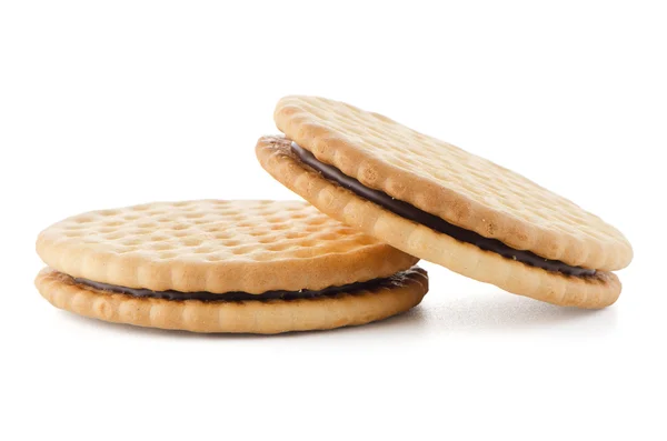 Galletas sándwich con relleno de chocolate —  Fotos de Stock