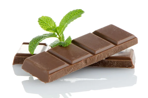 Close-up detail van chocolade delen — Stockfoto