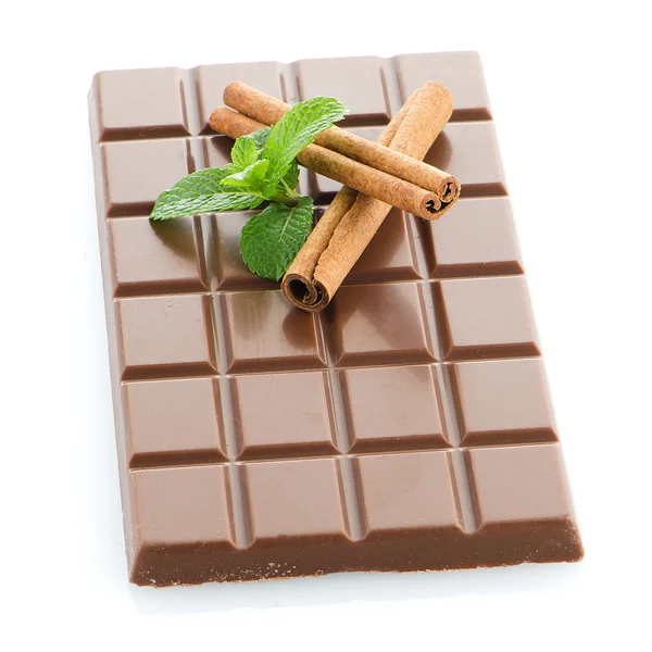 Closeup detail of chocolate — Stock Photo, Image