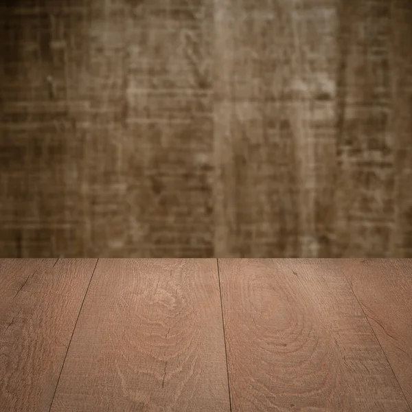 Brown table with wall — Stock Photo, Image