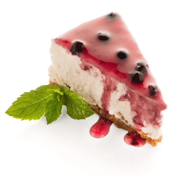 Käsekuchenstück — Stockfoto