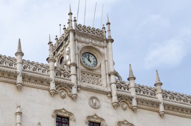 rossio tren istasyonu cephe üzerinde saat