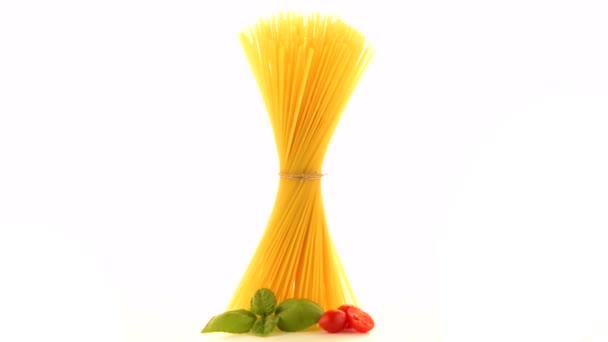 Bunch of spaghetti — Stock Video