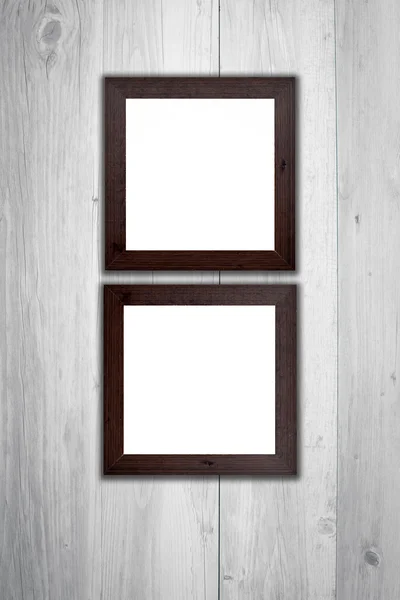 Picture frames on wall — Stock Photo, Image