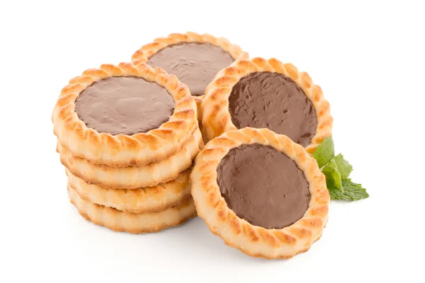 チョコレートのタルト クッキー — ストック写真