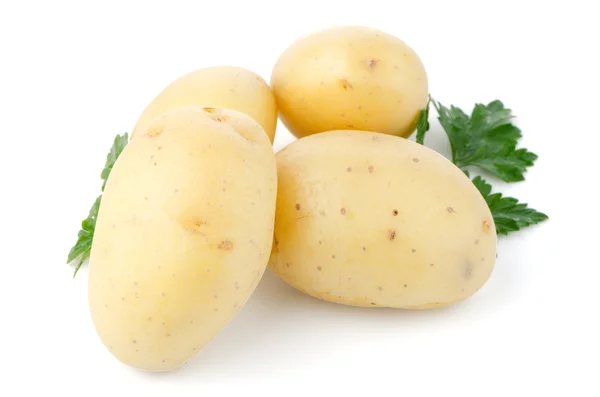Patatas nuevas y perejil verde —  Fotos de Stock
