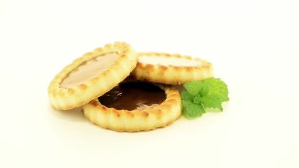 Biscotti alla crostata al cioccolato — Video Stock