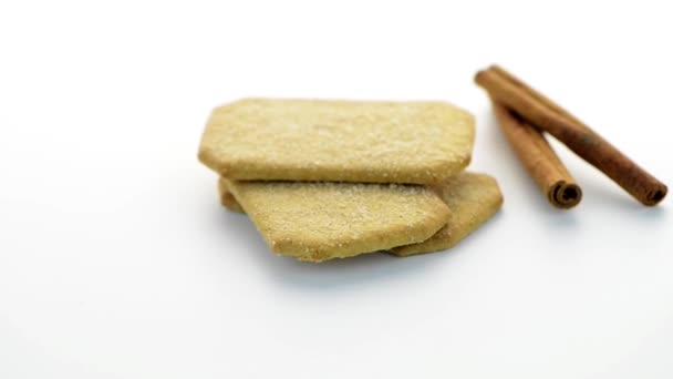 Cinnamon cookie — Stock Video