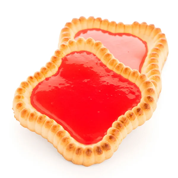 Strawberry biscuit — Stock Photo, Image