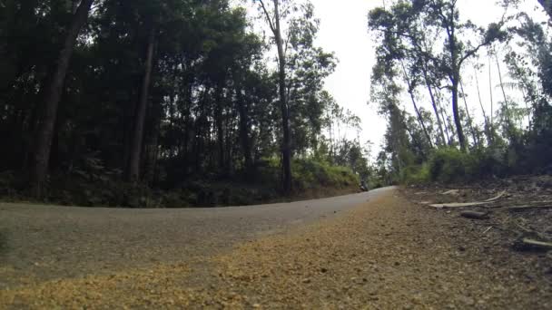 Drift trike rider during the 2nd Newton's Force Festival 2014 — Stock Video