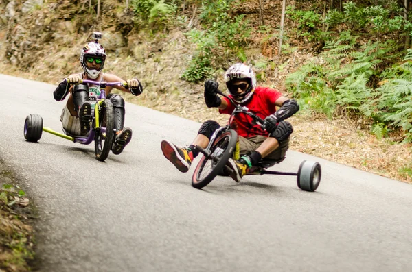 Diogo Gomes drifting during the 2nd Newton's Force Festival 2014 — Stock Photo, Image