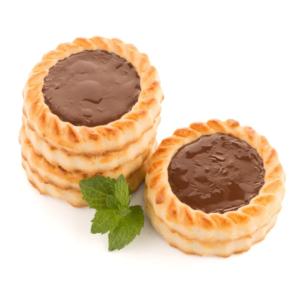 巧克力挞饼干 — 图库照片