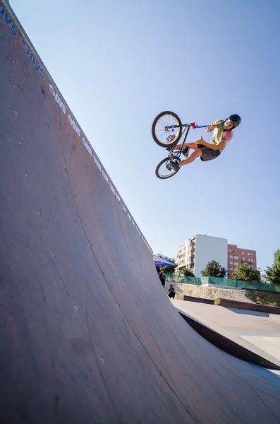 Joao Pires на DVS BMX Series 2014 от Fuel TV — стоковое фото