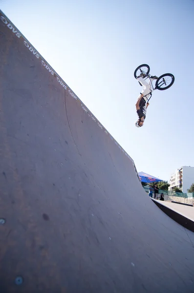 Fabio Leao durante il DVS BMX Series 2014 di Fuel TV — Foto Stock