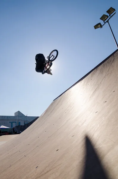 Rodrigo Vicente durante a Série DVS BMX 2014 pela Fuel TV — Fotografia de Stock