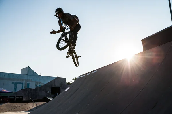 Pedro Bras durante la serie DVS BMX 2014 di Fuel TV — Foto Stock