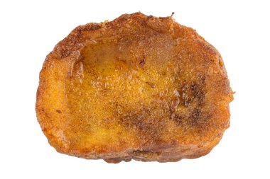 Geleneksel Noel Rabanada. İspanyolca beyaz arka plan üzerinde izole Torrijas.