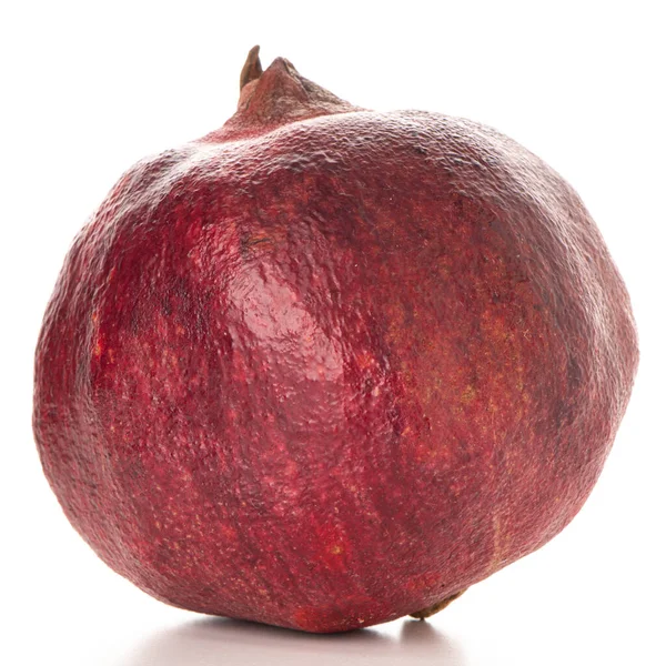 Ripe Pomegranate Fruit Isolated White Background — Stock Photo, Image