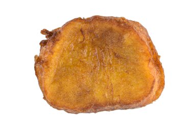 Geleneksel Noel Rabanada. İspanyolca beyaz arka plan üzerinde izole Torrijas.