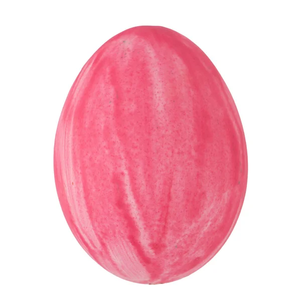 白の背景に分離されたピンク色の卵 — ストック写真