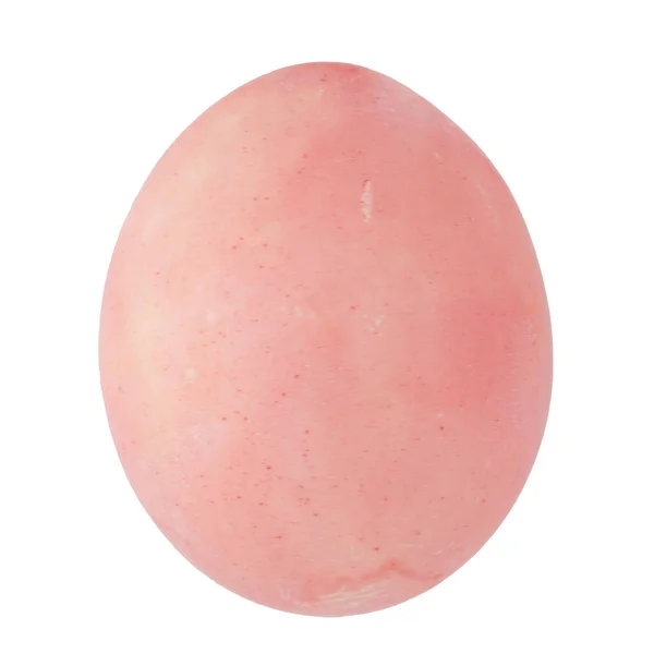 Rosémålat Ägg Isolerat Vit Bakgrund — Stockfoto