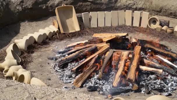 Arante Portugal April Preparation Bonfire Cooking Black Clay Gondar April — 비디오