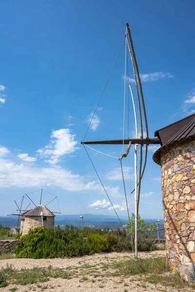 Stone Windmills Serra Atalhada Penacova Coimbra Portugal — Zdjęcie stockowe