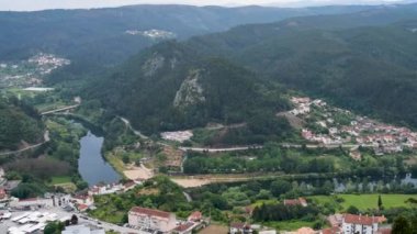 PENACOVA, PORTUGAL - 13 MAYIS 2022: Penacova view from Penedo Castro Portugal.