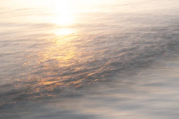 Rippled Water Surface Sea Golden Hour Sunset — Stock fotografie