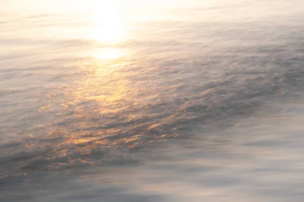 Rippled Water Surface Sea Golden Hour Sunset — Stok fotoğraf