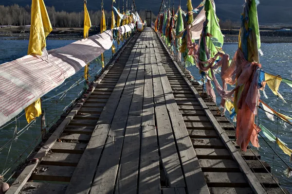 Puente de cuerda — Foto de Stock