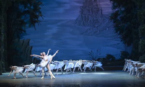 经典芭蕾舞团 — — 天鹅湖 — 图库照片