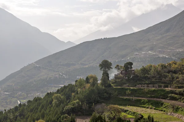 Peyzaj: Tibet Köyü — Stok fotoğraf