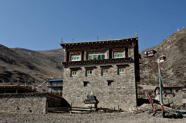 Residência tibetana — Fotografia de Stock