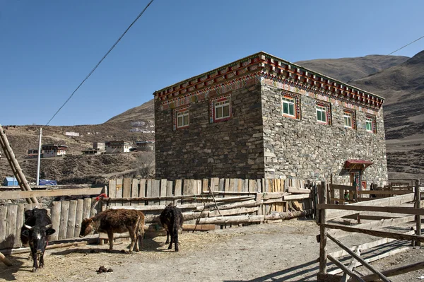 Residenza tibetana — Foto Stock