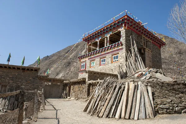 Residenza tibetana — Foto Stock