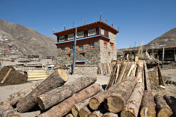 Tibetische Residenz — Stockfoto
