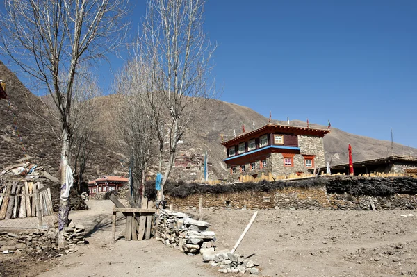 Residenza tibetana — Foto Stock