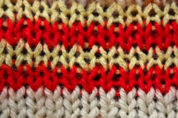 Vícebarevná pletená textilie — Stock fotografie