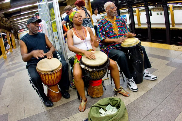 NYC Subway musikere - Stock-foto