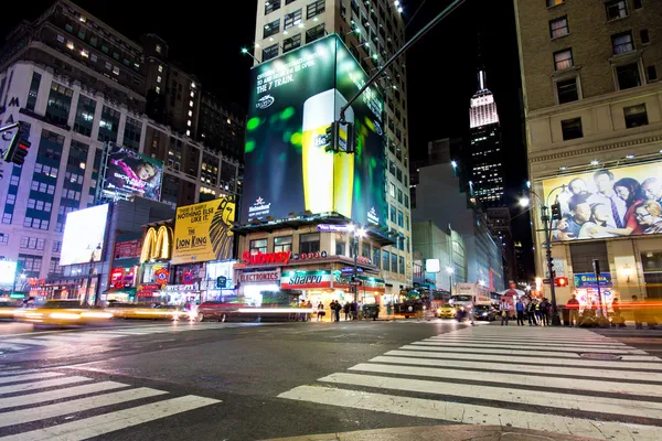 Midtown Manhattan Night — Stock Photo, Image