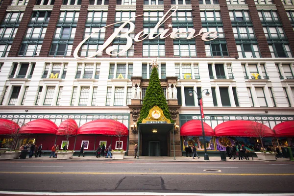 Macy 's christmas new york city — Stockfoto