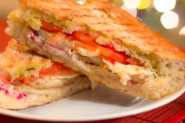Italský panini sendvič — Stock fotografie