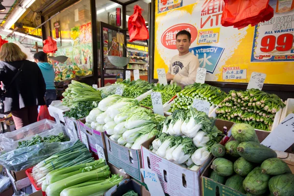 Produkují chinatown nyc — Stock fotografie