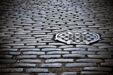 Cobblestone Street clipart