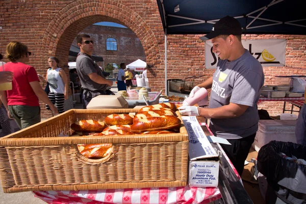 Brooklyn Food Market Nova Iorque NYC — Fotografia de Stock