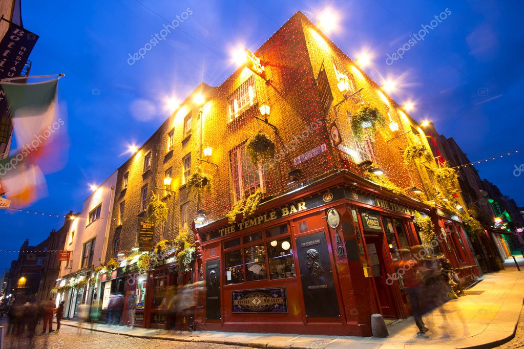 Temple Bar District Dublin Ireland Stock Editorial Photo © littleny