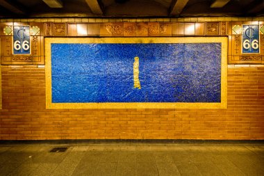 New York City Subway Station Wall clipart