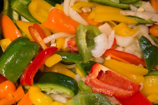 Paprika und Zwiebeln — Stockfoto