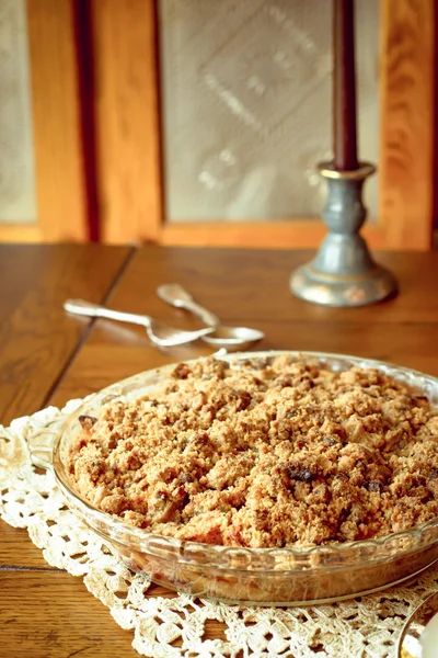 Apple Crisp Pie — Stock Photo, Image